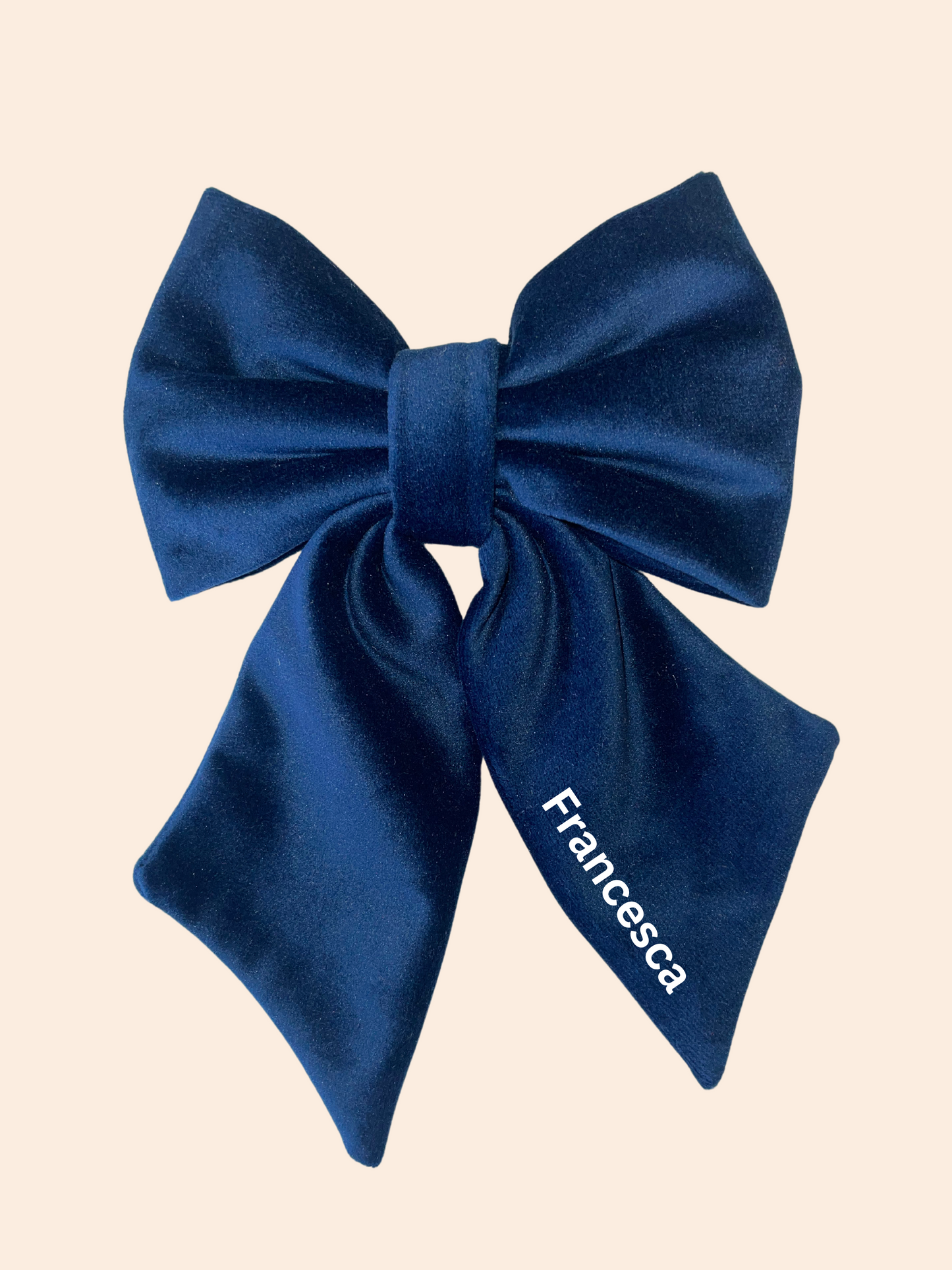 Personalised Velvet Hair Bow