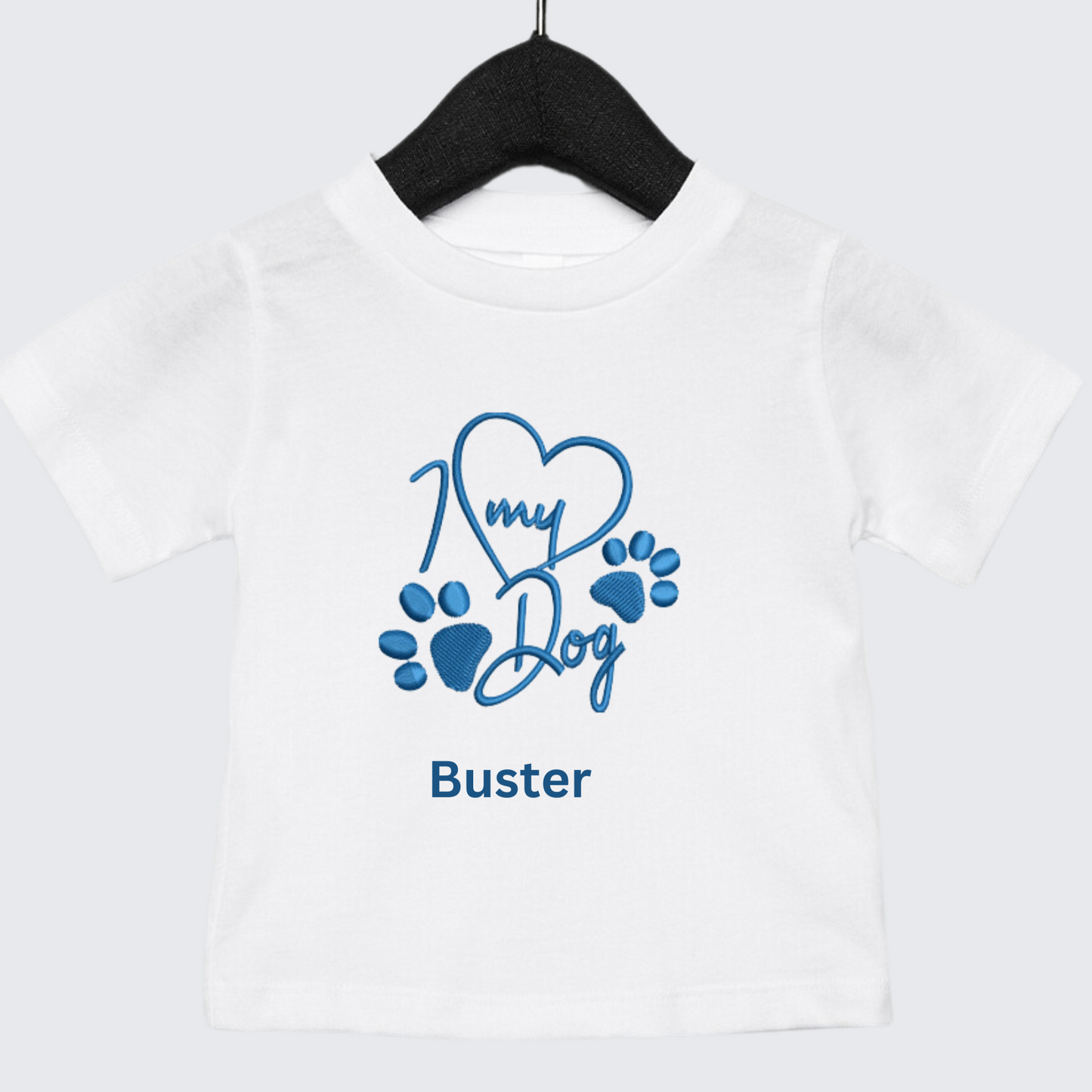 Personalised I love my Dog T-shirt