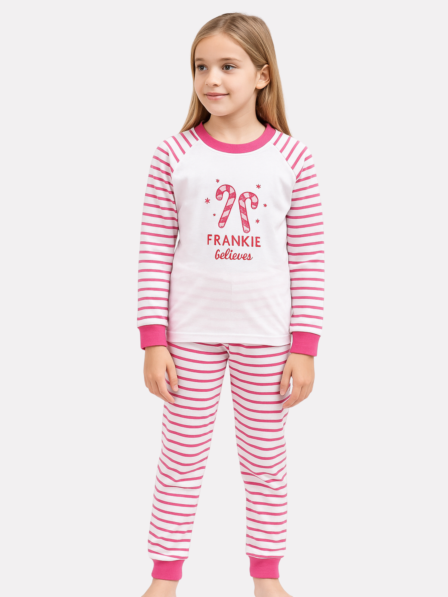 Pink Personalised Christmas Pyjama