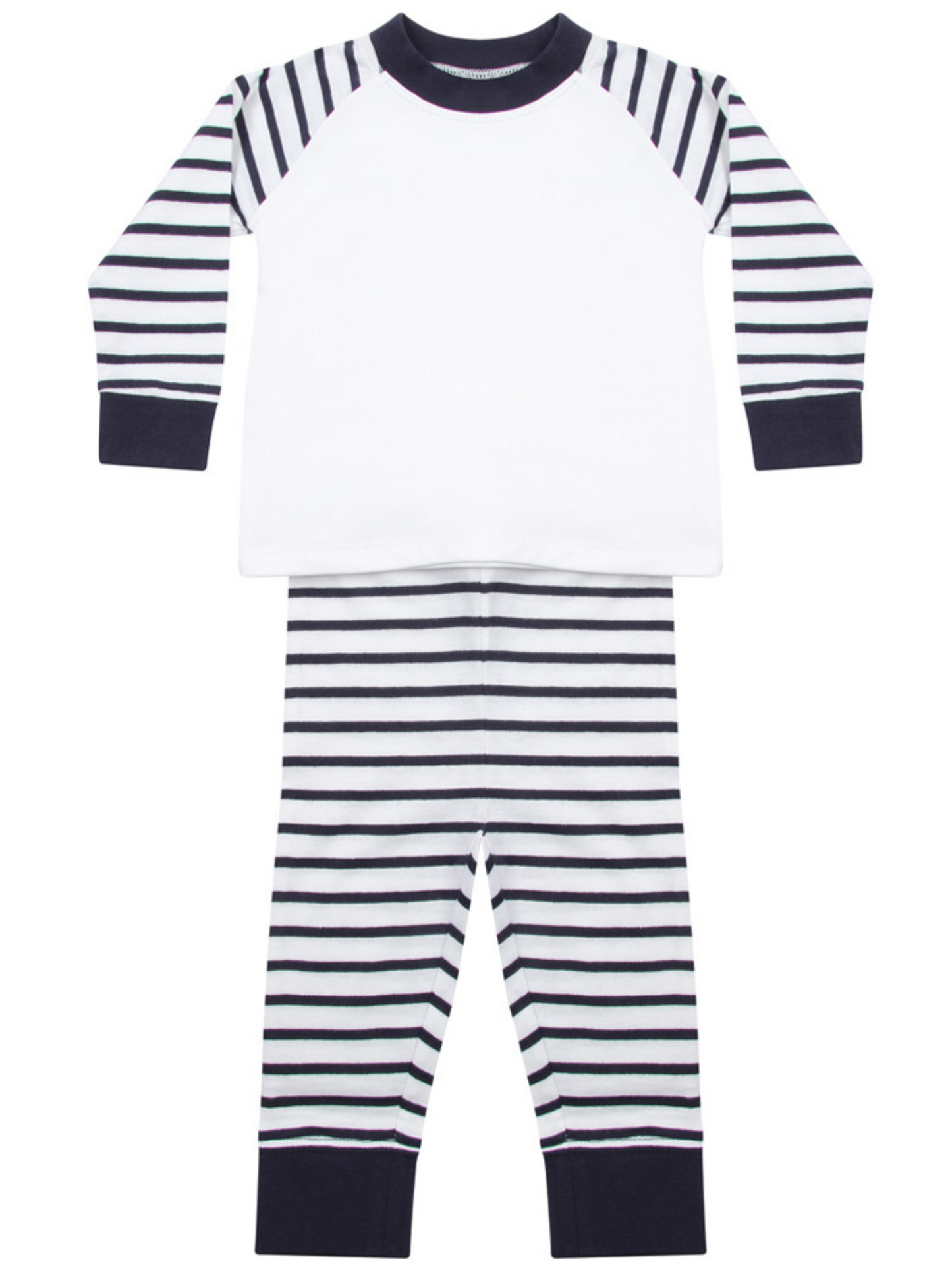 Classic Navy Striped Christmas PJs