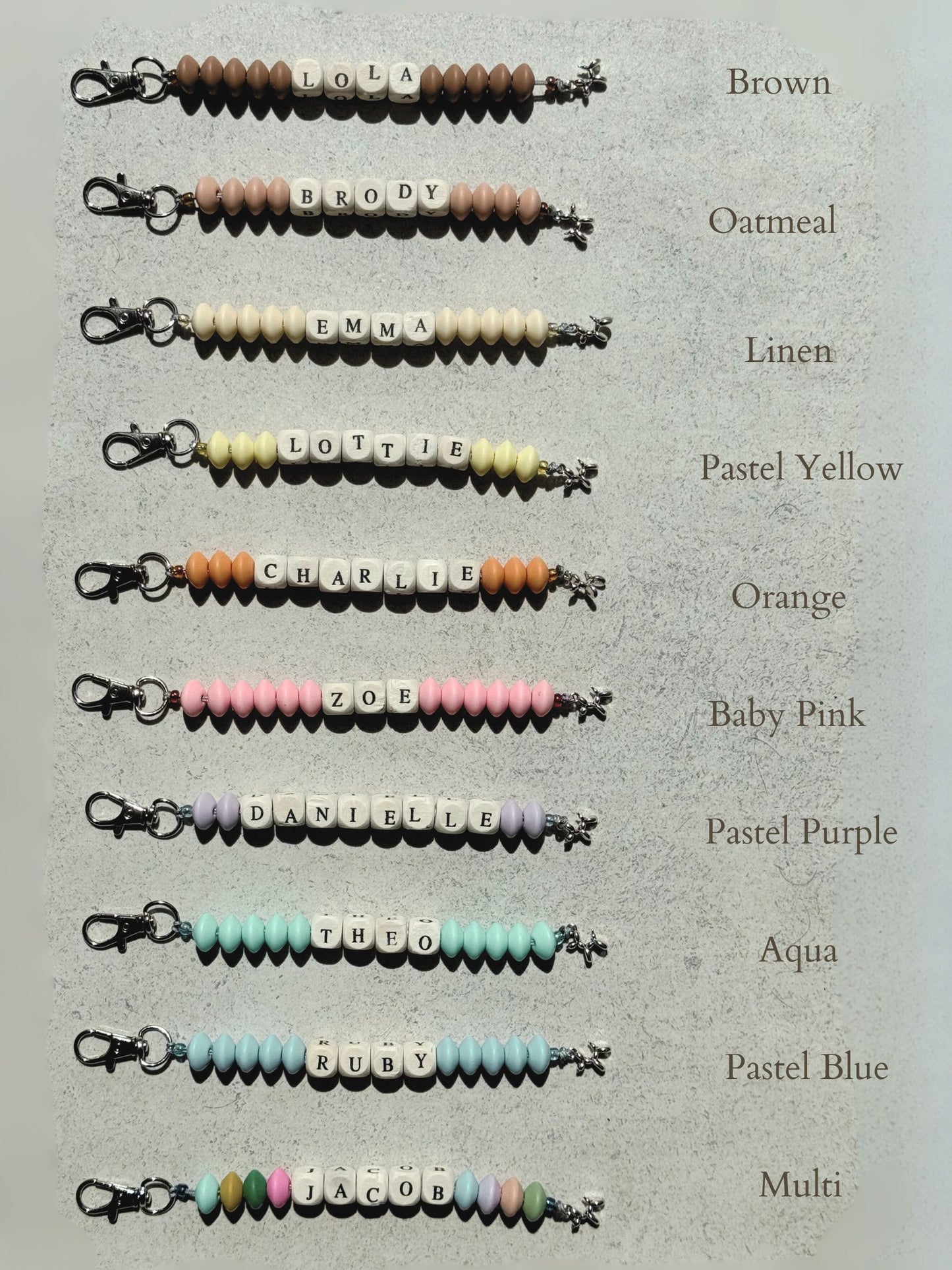Personalised Bag Charm