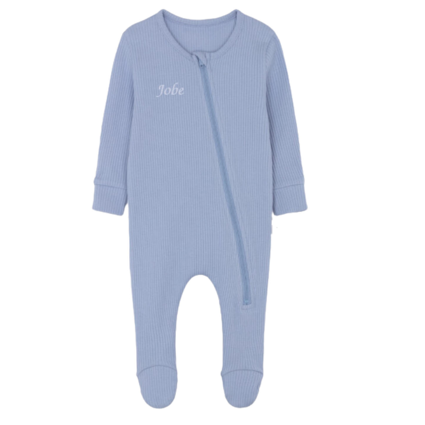 Personalised Ribbed Sleepsuit