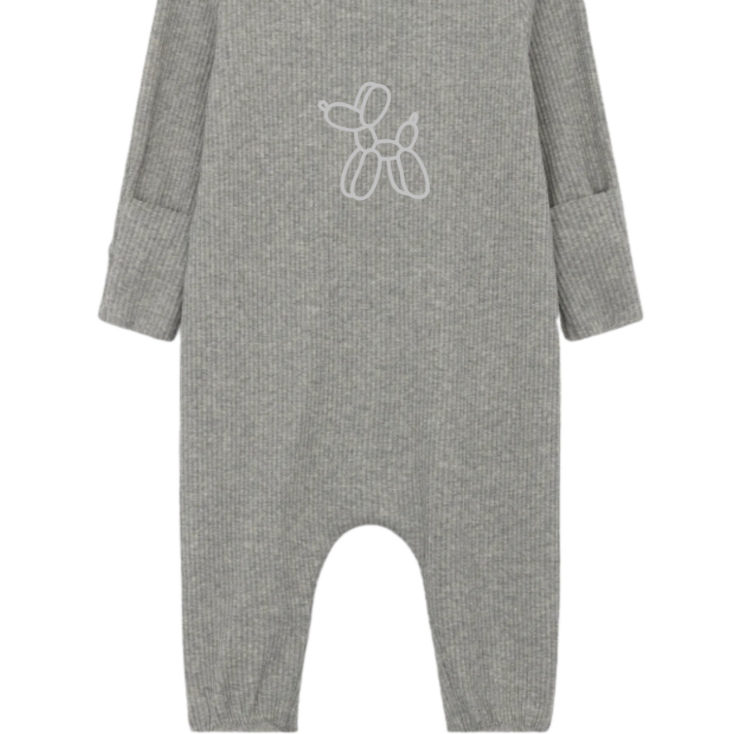 Personalised Ribbed Sleepsuit