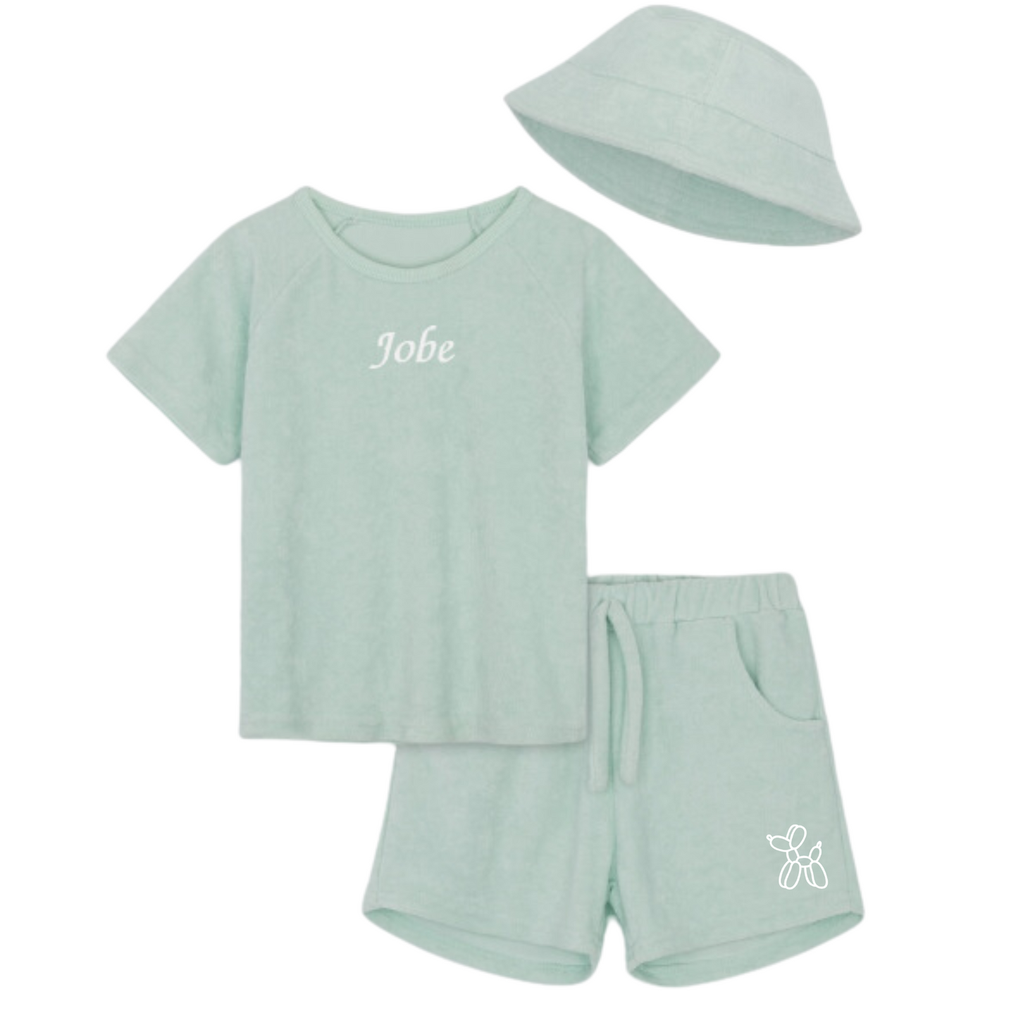 Personalised 3 Piece Summer Towelling Set