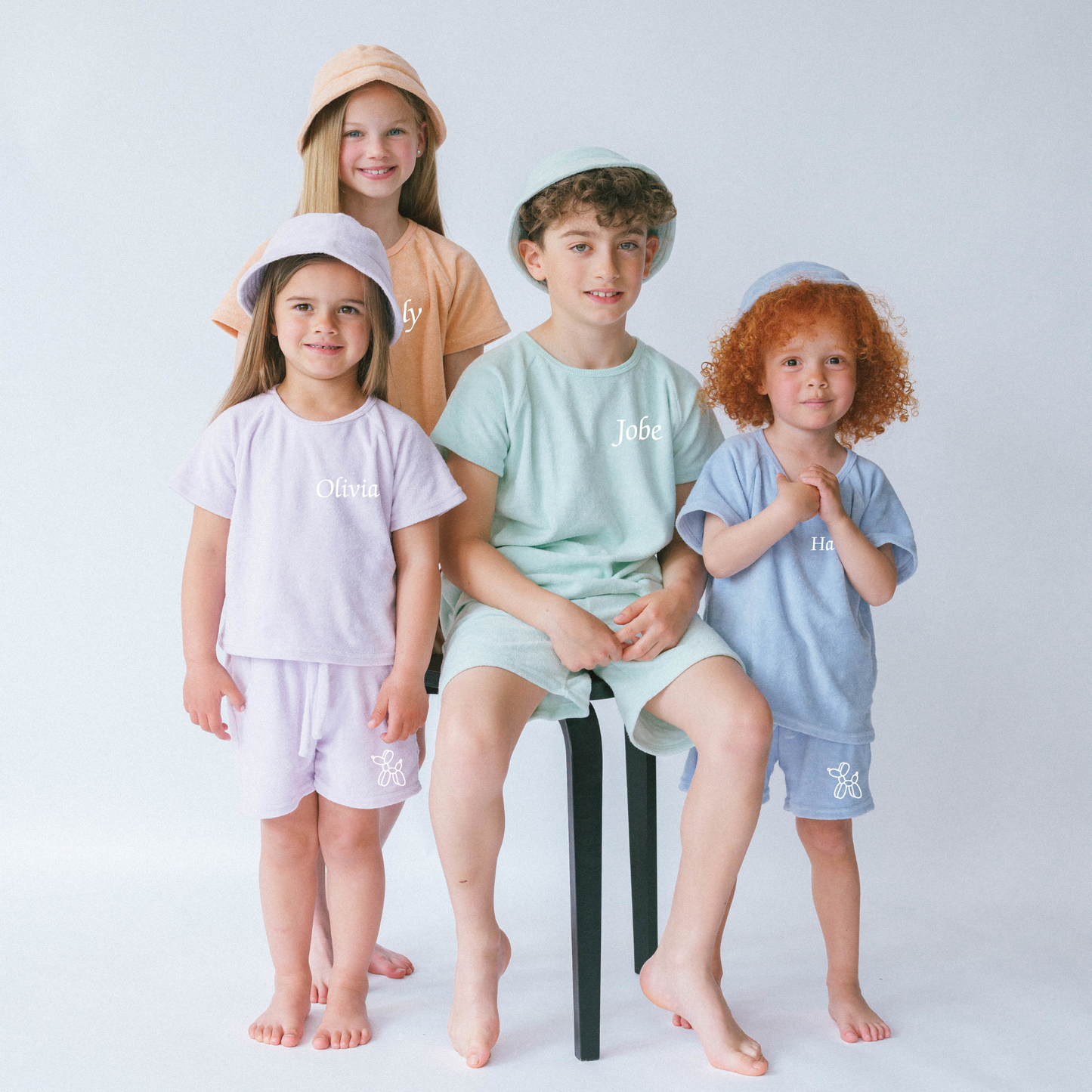 Personalised 3 Piece Summer Towelling Set