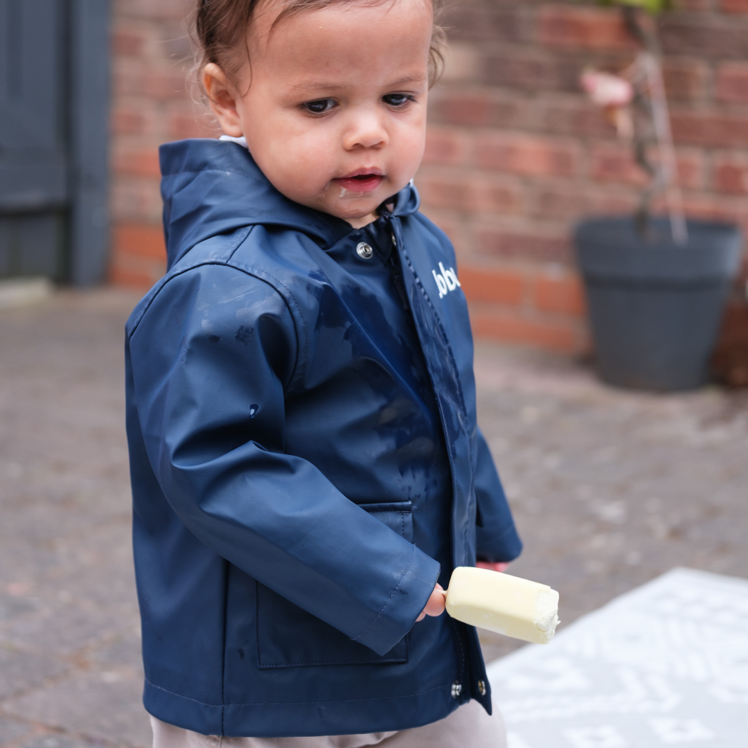 Personalised Kids Raincoat Navy