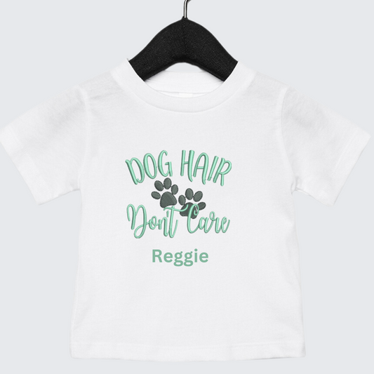 Personalised Dog hair don't care T-shirt