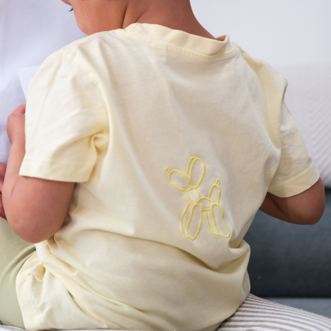 Personalised Kids T-shirt Yellow