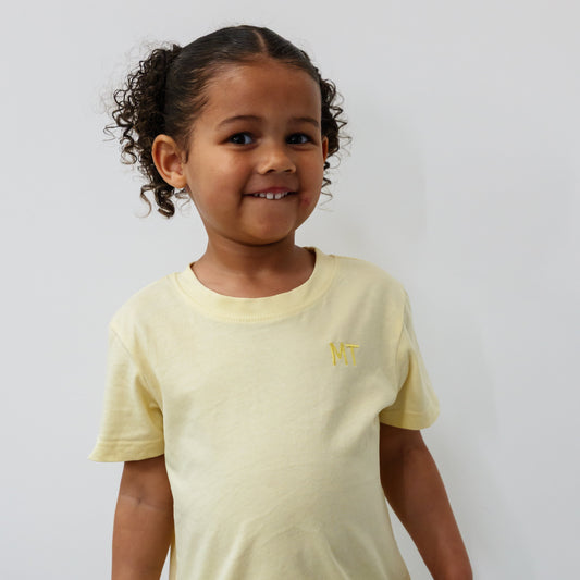 Personalised Kids T-shirt Yellow