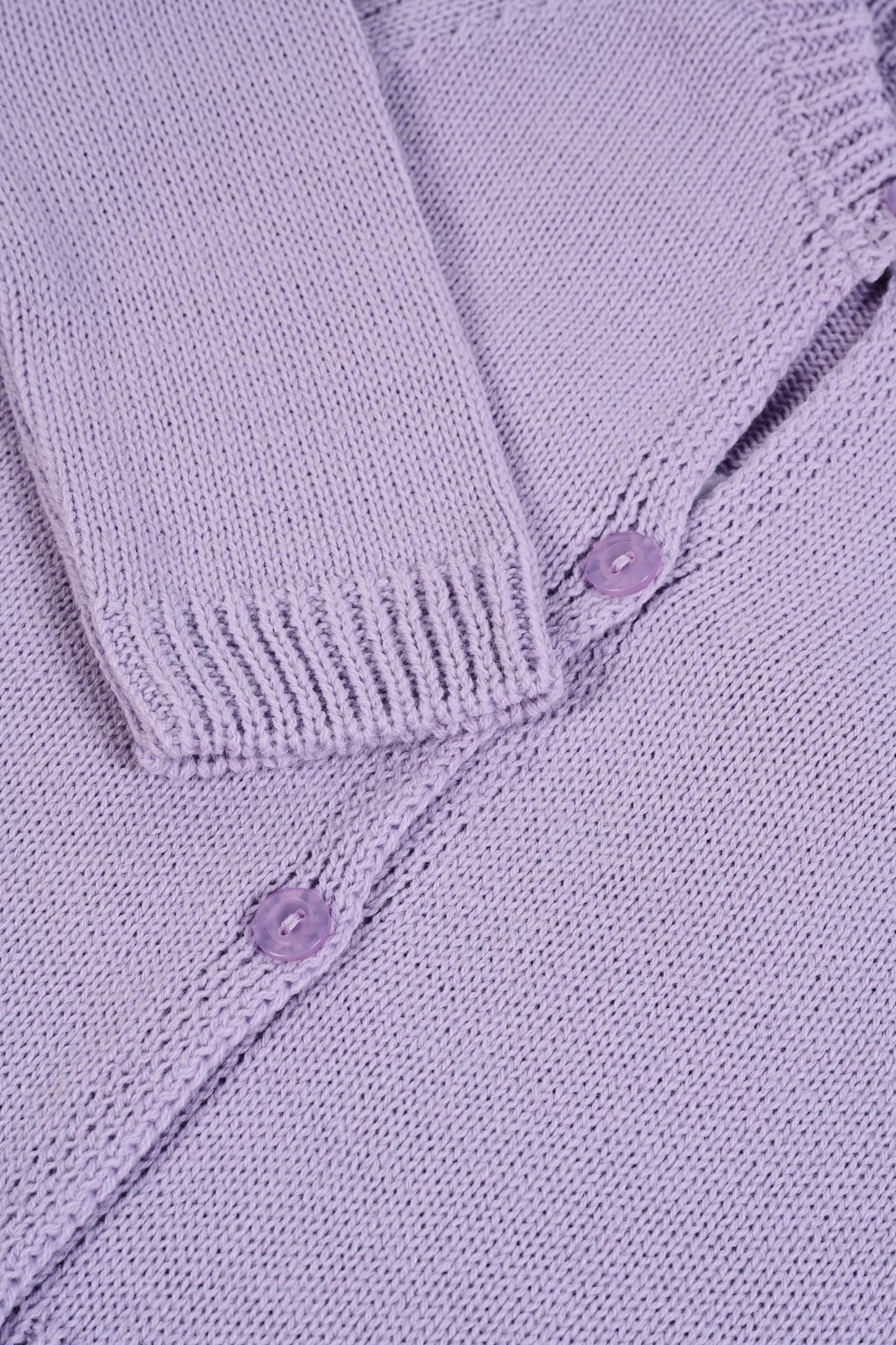 Personalised Kids Knitted Cardigan Lilac