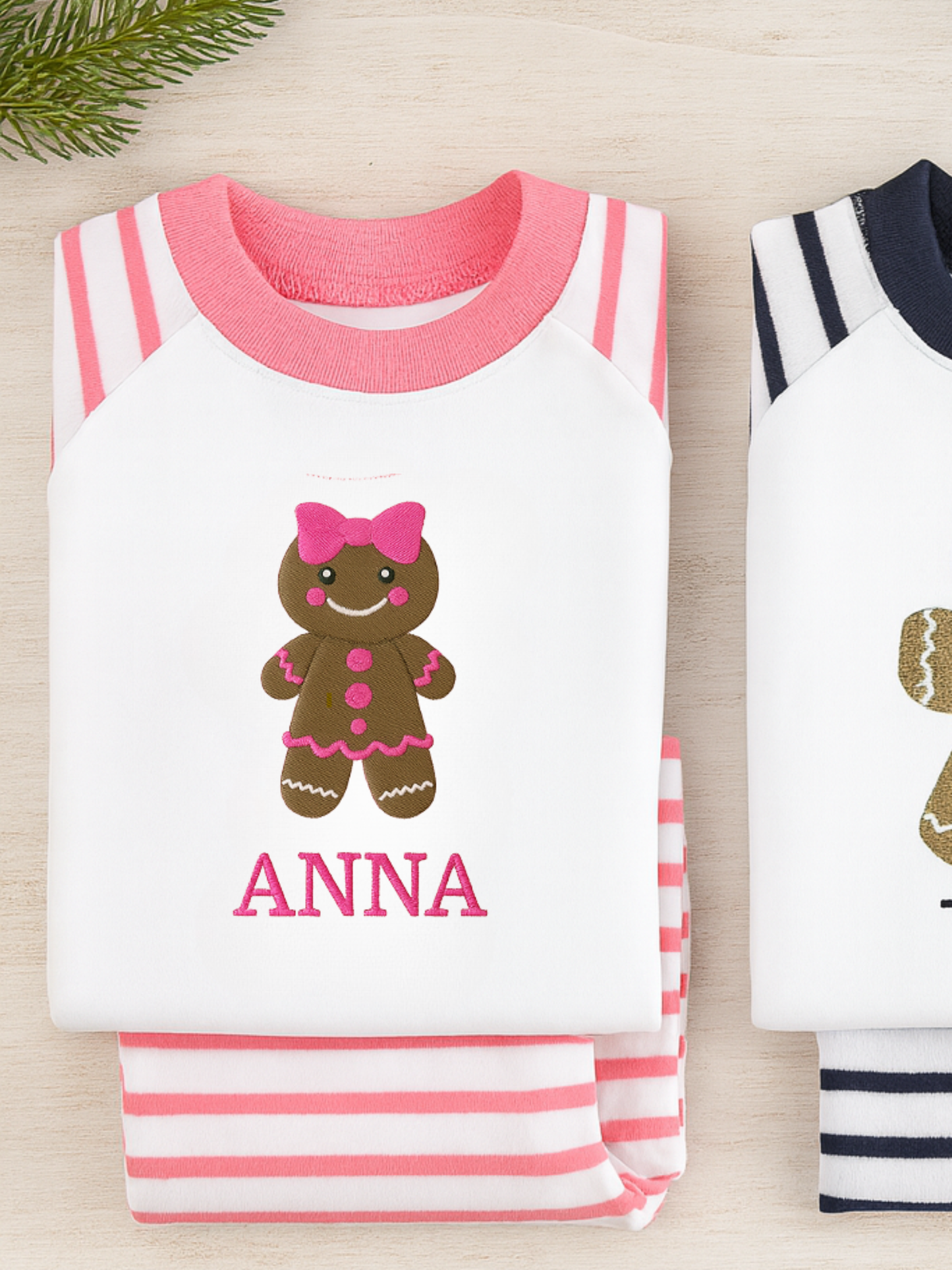 Pink Personalised Christmas Pyjama