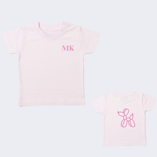 Personalised Kids T-shirt Pink
