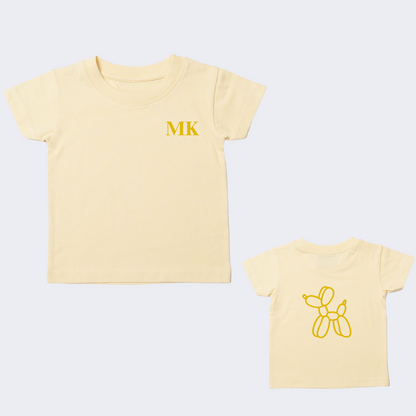 Personalised Kids T-shirt Yellow